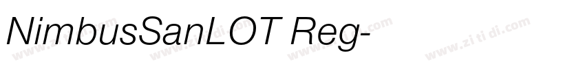 NimbusSanLOT Reg字体转换